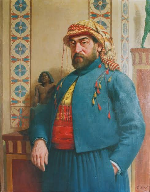 Portrait of Auguste Mariette, French Egyptologist and founder of the Egyptian Antiquities Service